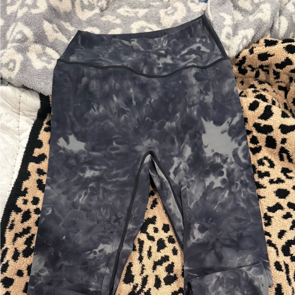 Vital Apparel Black Marble Full Length Leggings
